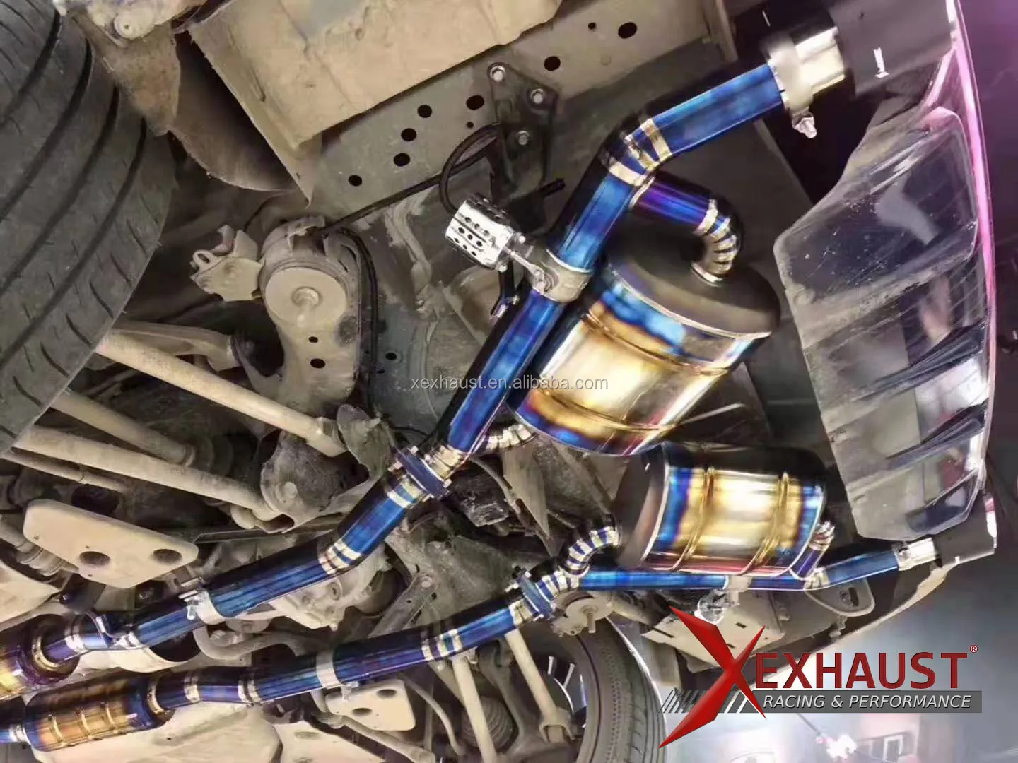 102mm 4 Inch R35 Gtr Titanium Catback Exhaust System Downpipe Remote