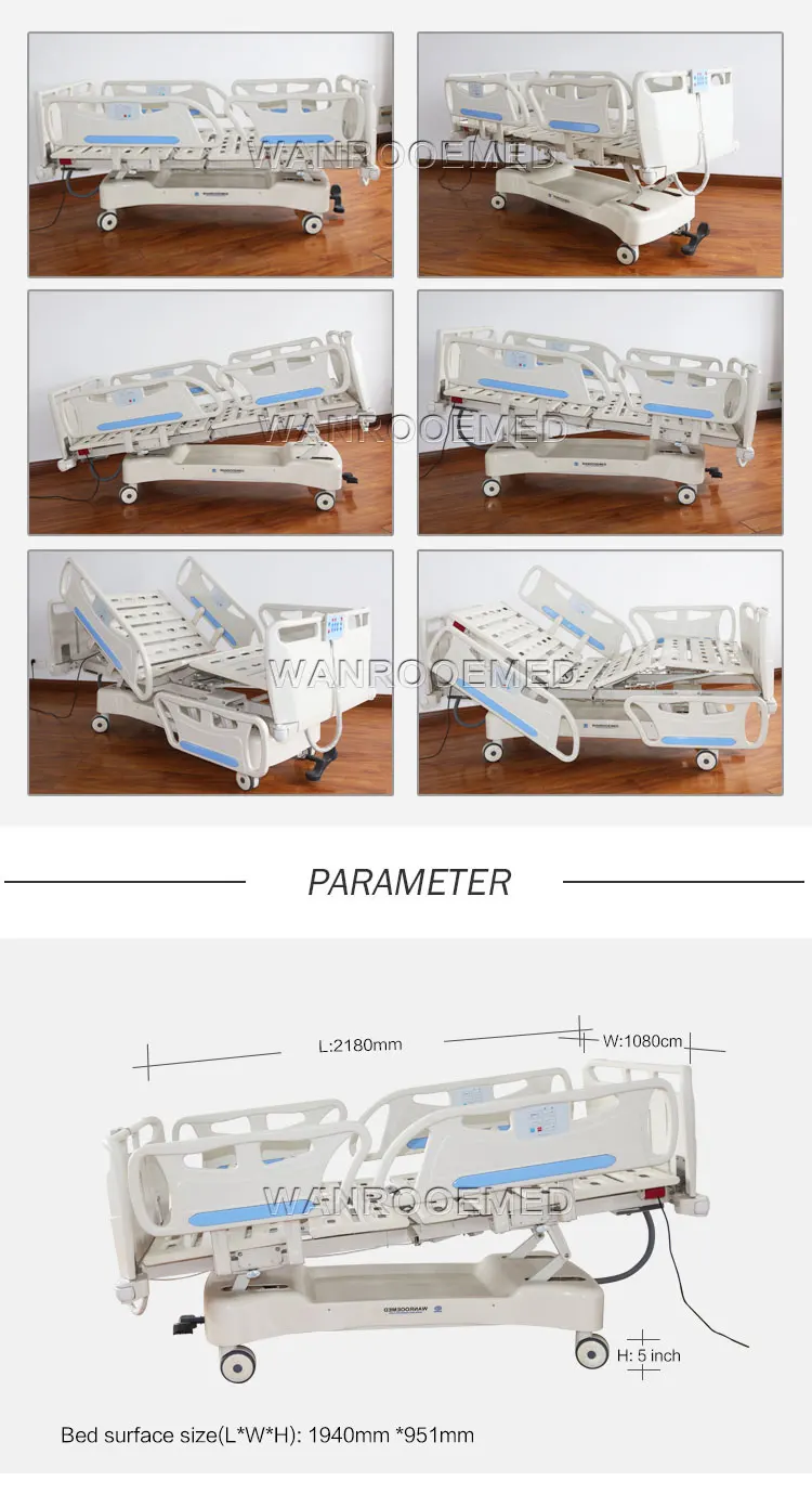Medical Furniture 5 Function Dewert Electric Folding Physiotherapy Bed