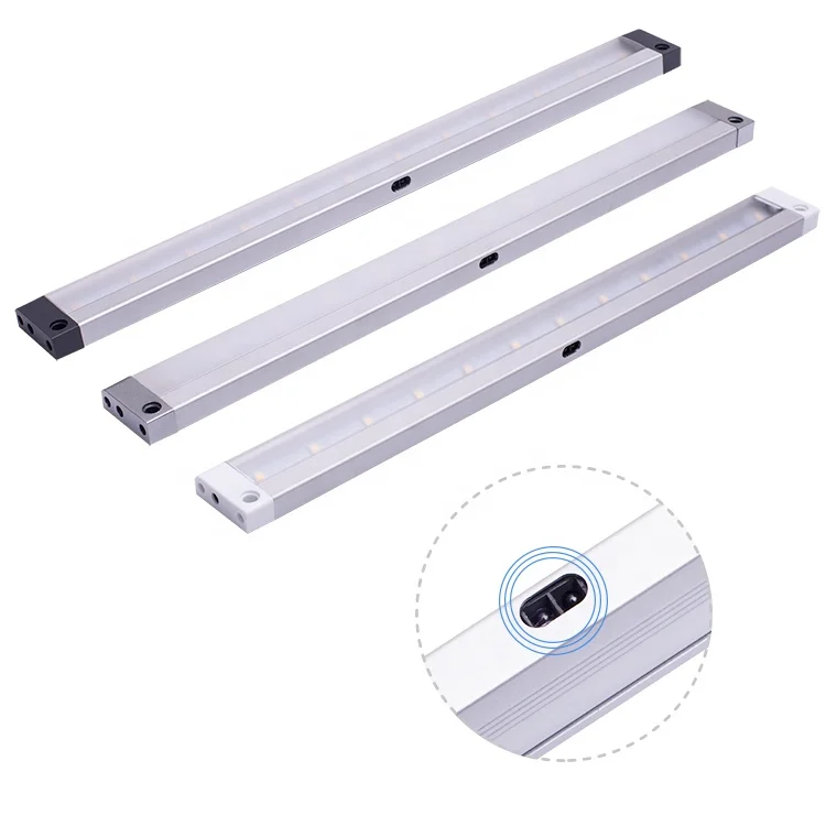 aluminium profile led strip bar closet wardrobe kitchen under 12V led motion sensor led panel light
