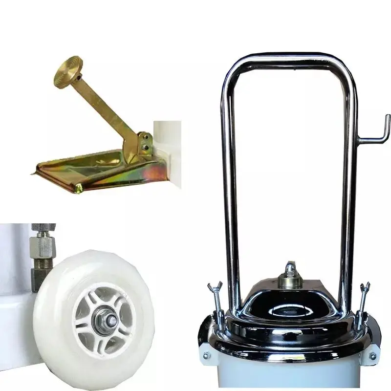 High Volume Oil Grease Manual Bucket Pump Pneumatic Operated Greaser