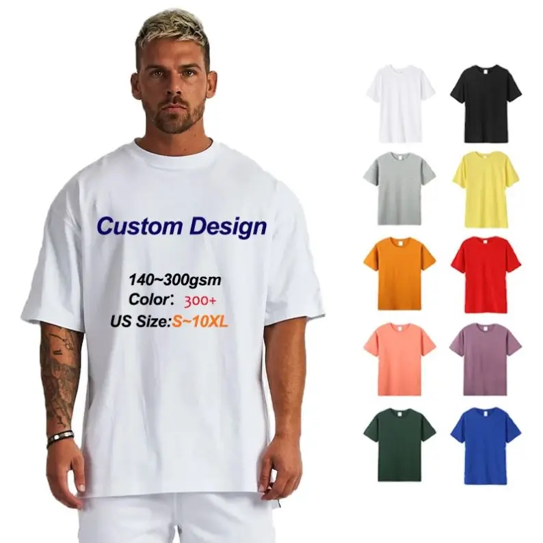 Plus Size First Class Quality Cotton Custom Logo Men Printing Custom T ...