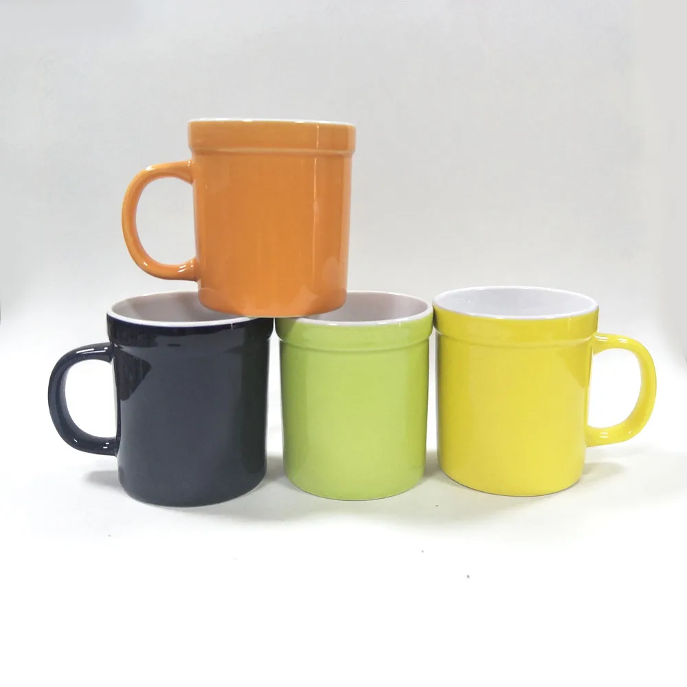 高品质和纯色可以定制的形状杯子