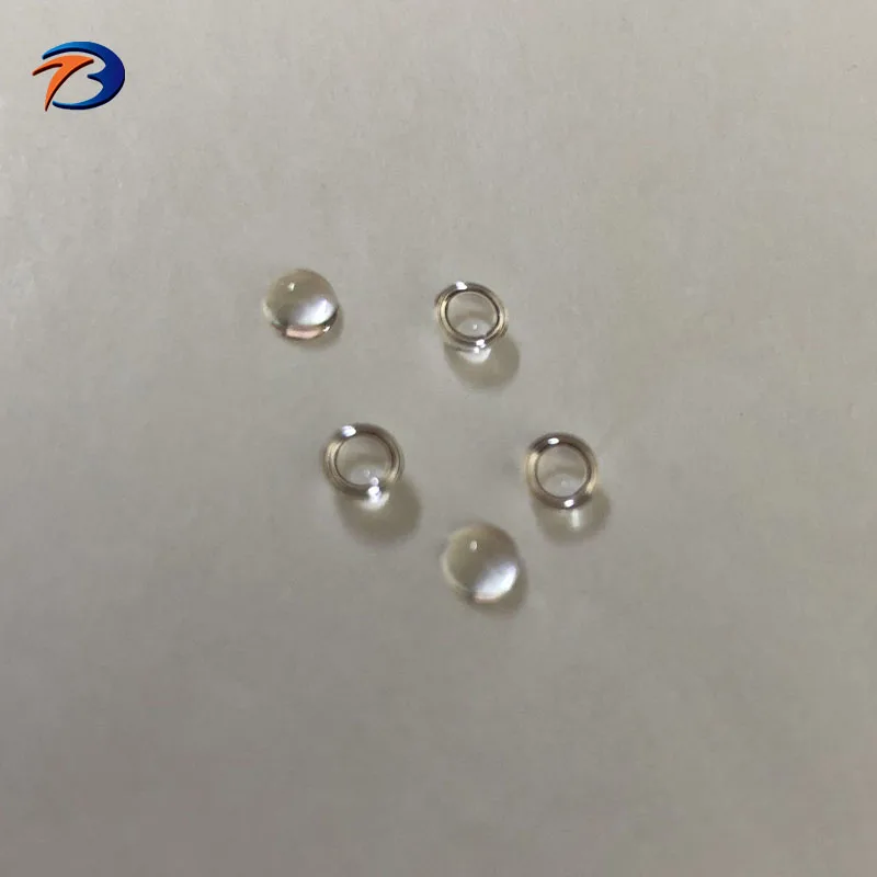 Optical bk7 glass half ball lens small 1mm 2mm spherical optic fused silica sapphire crystal glass half ball lens