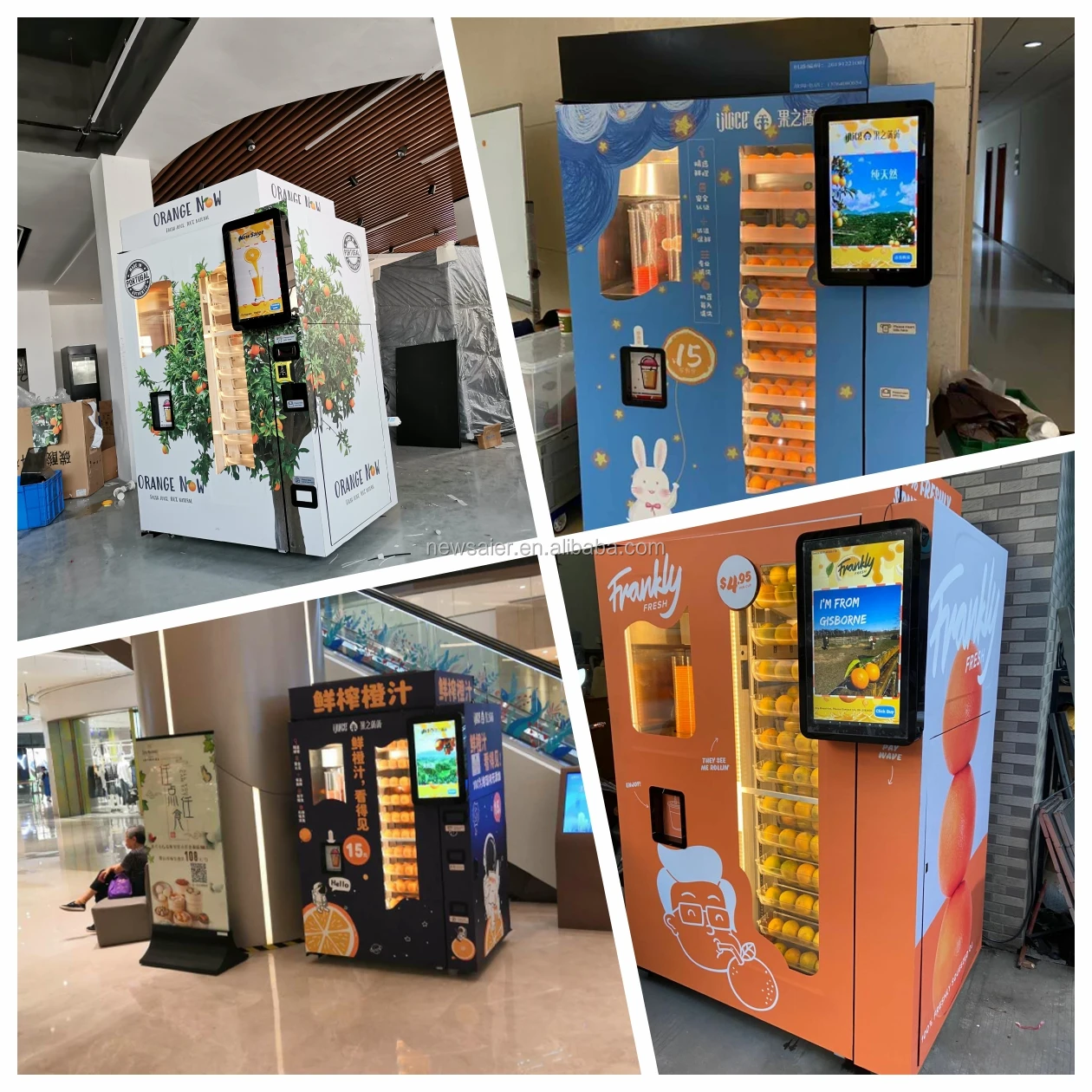 fresh orange juice vending machine china supplier