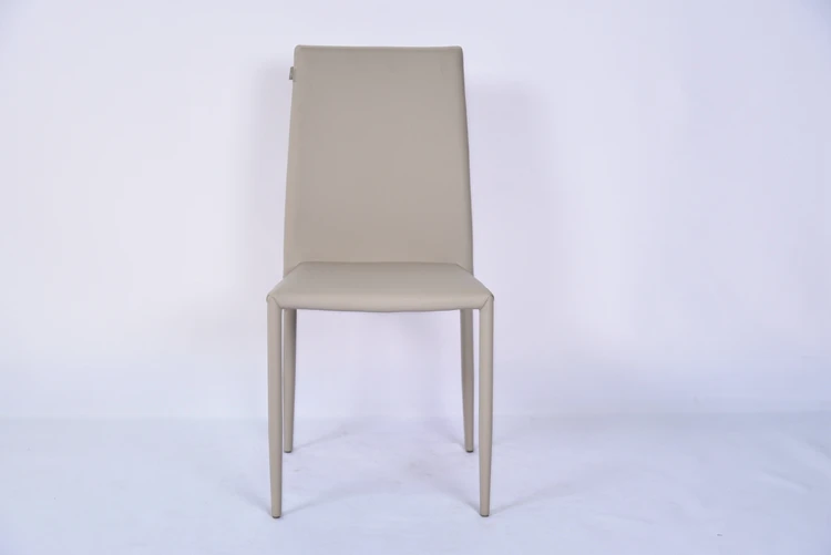 Luxury Dinning Room Restaurant Full Pu Covered Leather Dining Chairs