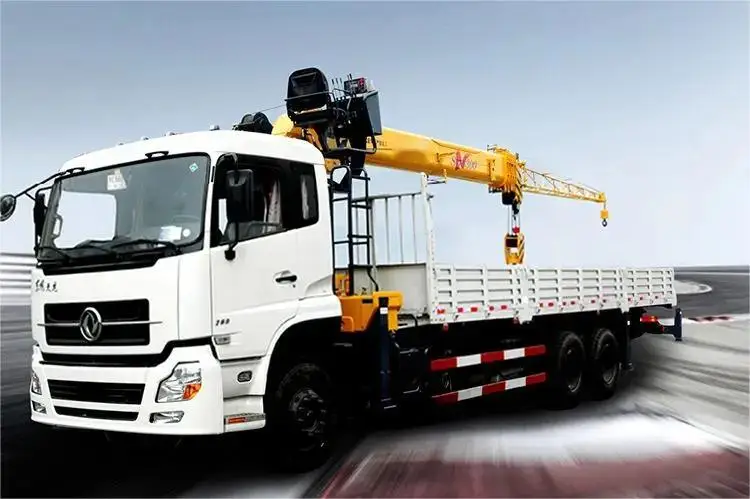 Gsqs400-5 16ton Telescopic Boom Truck Mounted Crane With 5 Section Boom ...