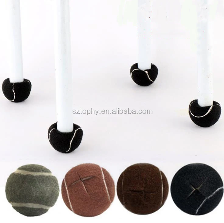 Wholesale Custom Rubber Chair Leg Covers Furniture Foot Tennis Balls