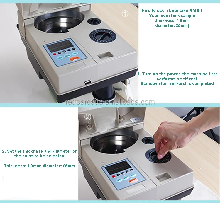 Machine Electronic Digital Automatic Sorter Sensor Euro Money Sorters