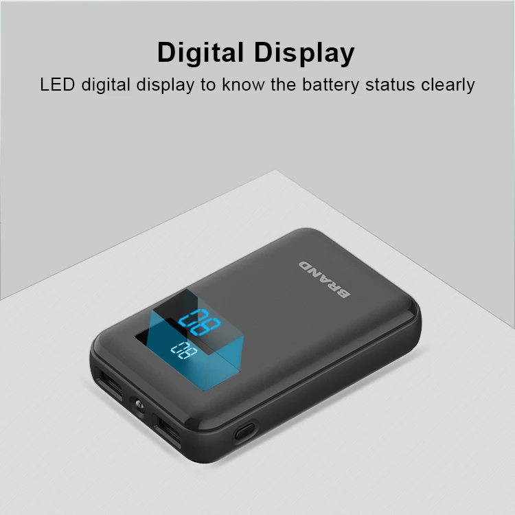 High Capacity Dual USB Mobile Phone Led Flash Light Power Bank 10000mah - ANKUX.COM