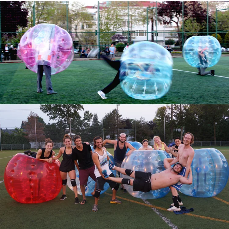 TPU human  bumper soccer ball inflatable body zorbing ball zorb  balls football for kids