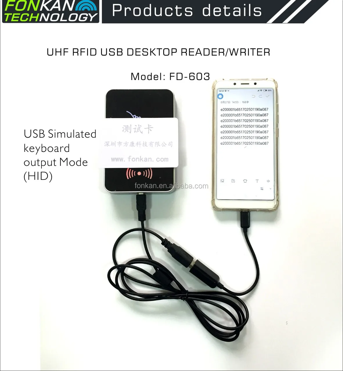 Fashion Design And Reliable Uhf Rfid Smart Usb Desktop Reader Writer For Iso Card Data Encoding