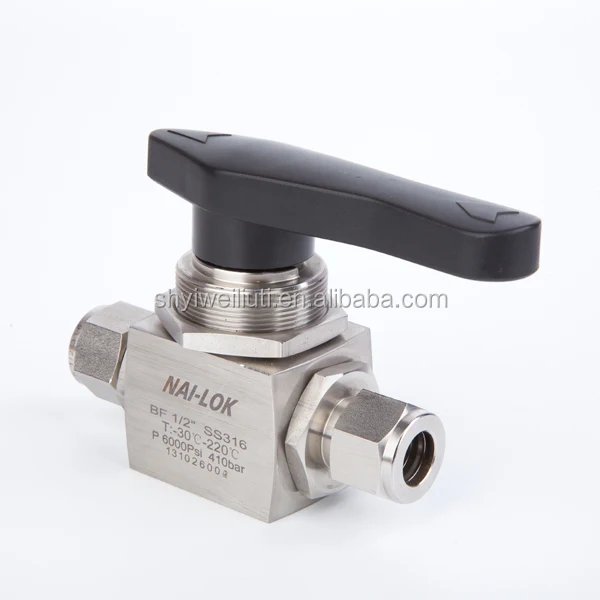 Nai Lok Stainless Steel 316 High Pressure Three Way Ball Valve Buy