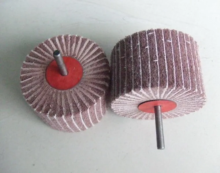 Customized Size Non Woven Interleaf Flap Wheel With Shank For Stainless