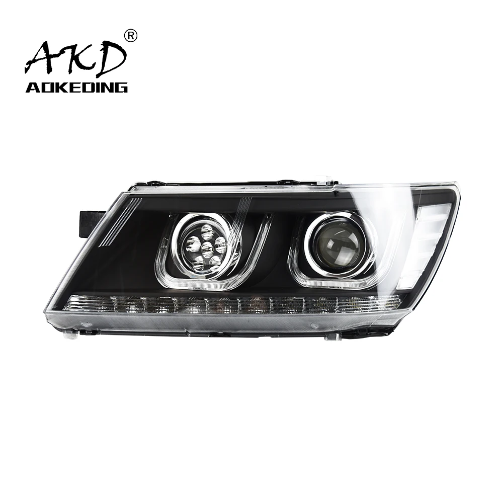 AKD Car Styling for Dodge Jcuv 2008-2015 Journey LED Headlight LED Head Lamp Projector Bi Xenon Hid H7