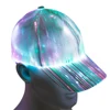7 Color Light Up Luminescent Baseball Caps Flashing Optical Fiber Fabric Baseball Hat