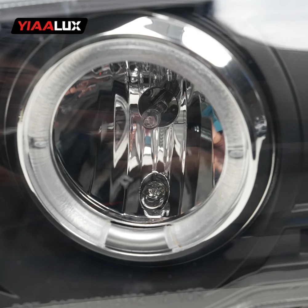 product car accessories for bmw 3 series e46 1998 2001 halogen headlights modified daytime running front lamps plug and play-15