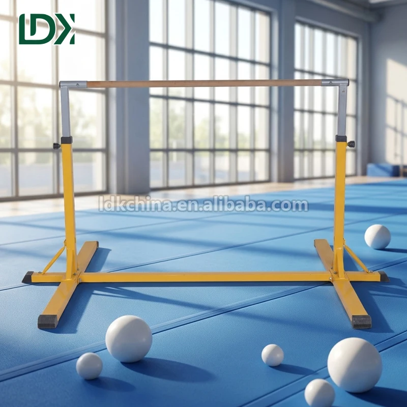 Professional Gymnastics Kids Horizontal Bar for Home Training and Adjustable Height Junior Horizontal Bar Set