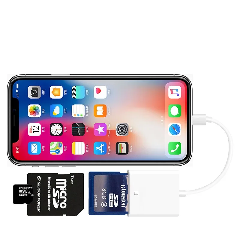 For Iphone Micro Sd Card Reader With Cable Buy For Iphone Micro Sd