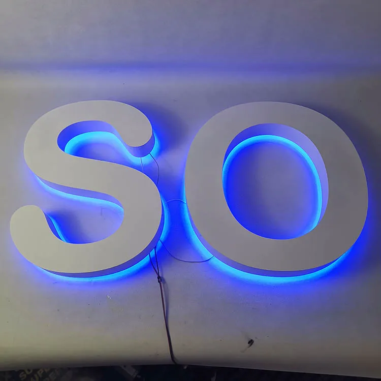 Custom 3d letter sign backlit channel letter for advertising led logo letter to make signs