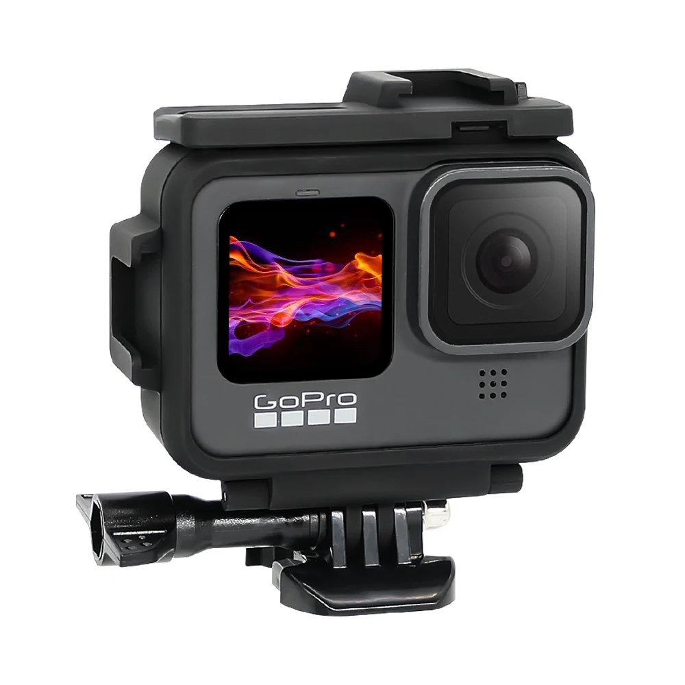 
SUREWO Sport Camera Accessories Protective Housing Case with Base Buckle & Long Screw Cmpatible with Gopro Hero 9 