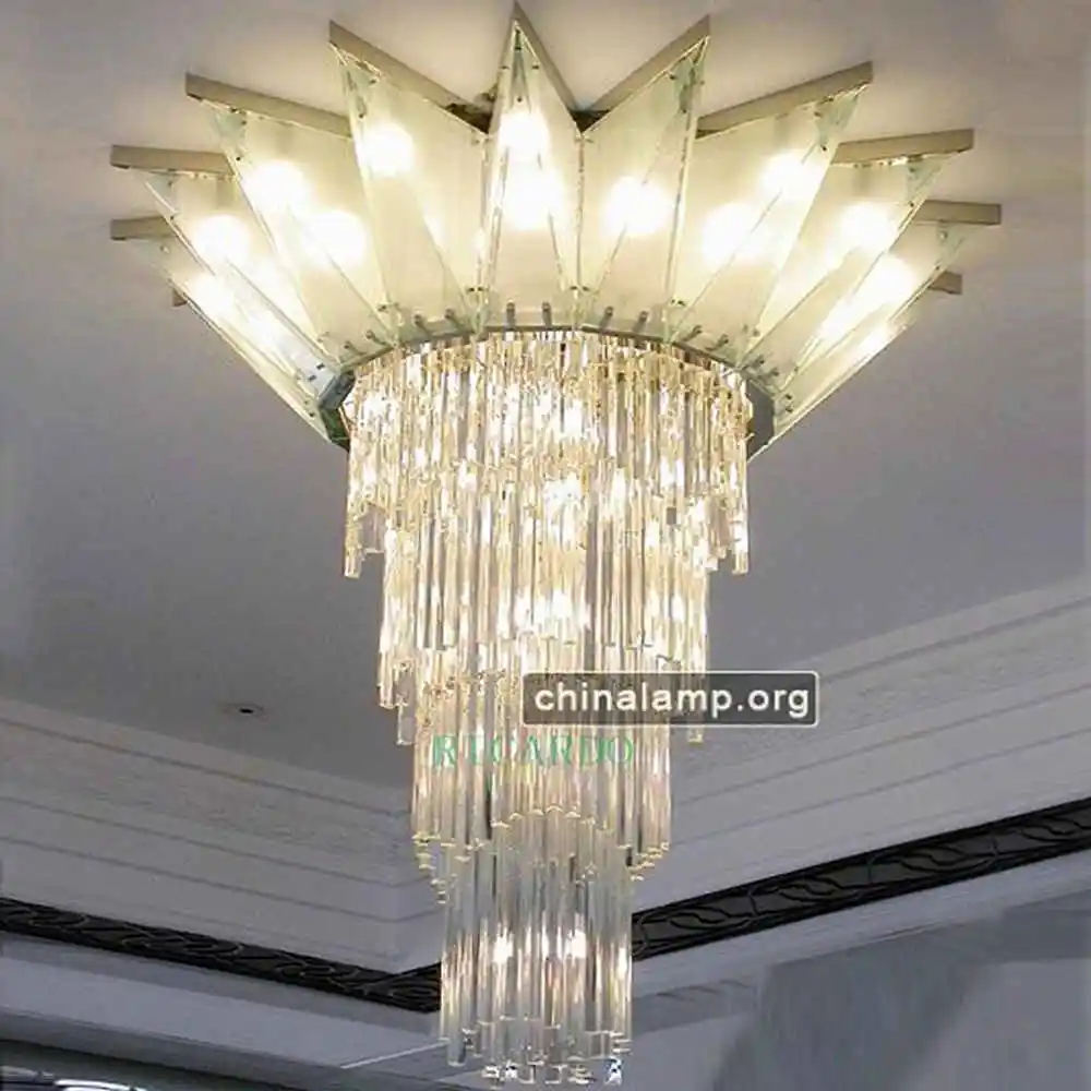 k9 Guzhen custom-made LED long frenc cristal chandelier