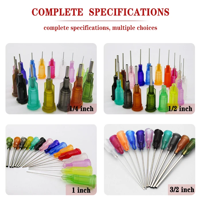 Plastic Liquid Needles Tips Tapered 23g Robot Flat 1 Inch Dispensing ...