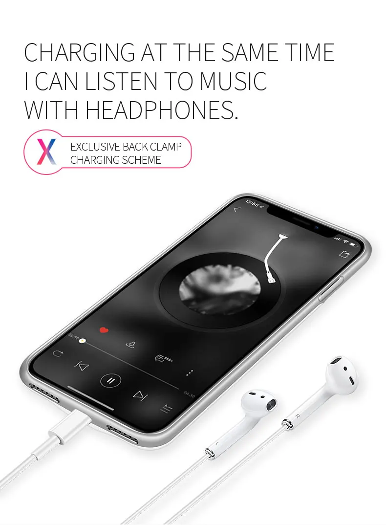 De alta calidad de Audio 18650 cargador de bater&iacute;a de la cubierta caso Powerbank para iPhone 6 6S 7 8 Plus X XS X XR max caso de Banco de potencia de - ANKUX.COM