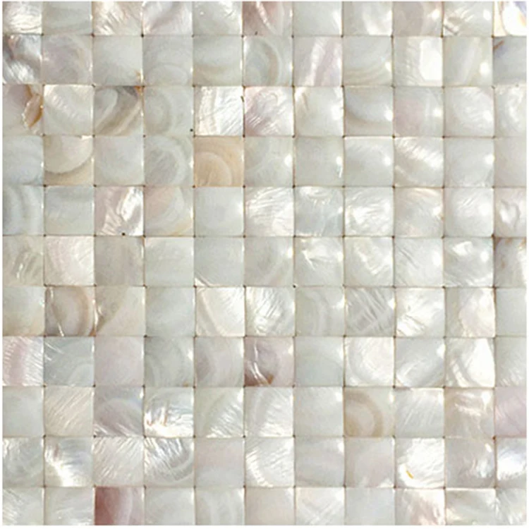 3D Natural Mother Of Pearl Oyster Seashell Mosaic Wall Tile