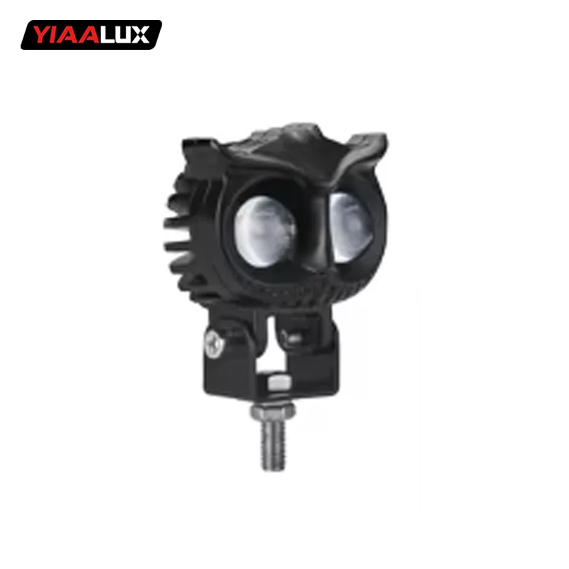 Owl New Design White/amber Color Motorcycle Led Headlight High Low Beam Mini Driving Light Spot Motorcycle Light details