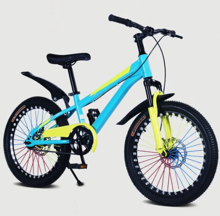 22 inch boys girls mountain bike disc brake 16 inch kids pedal bicycle featuring steel fork ordinary pedal-4