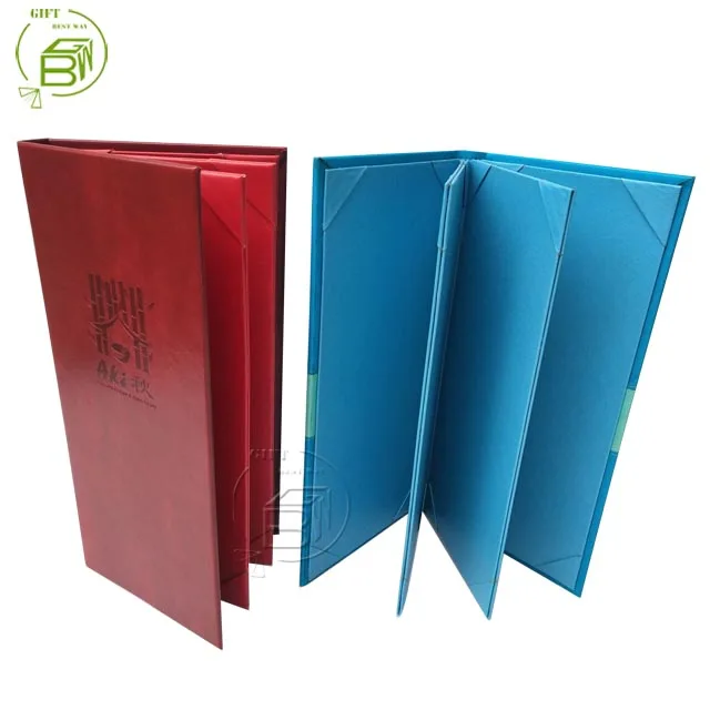 High Quality 4 Panels Special Menu Cover 6 Views 4.75''x11'' 8.5''x11