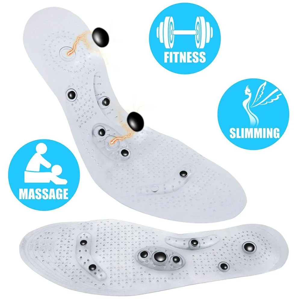 Zrwd10 Foot Acupressure Massaging Insoles Reflexology Pain Plantar Fasciitis Relief