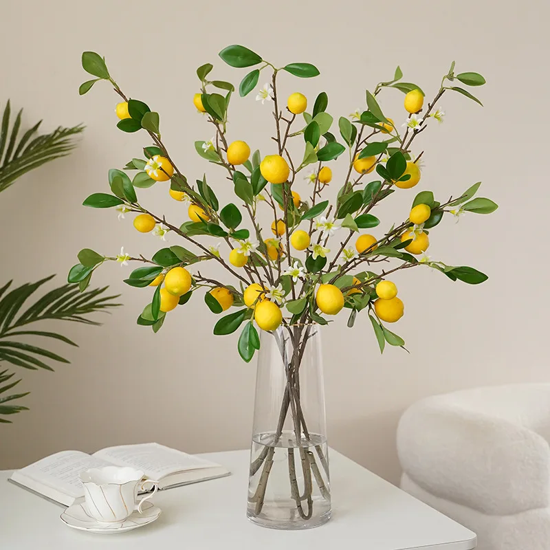High Quality Artificial Lemon Tree Branches For Wedding Home Decor