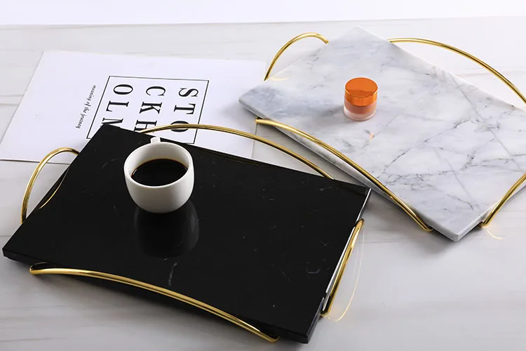 Marble Tray with Handles