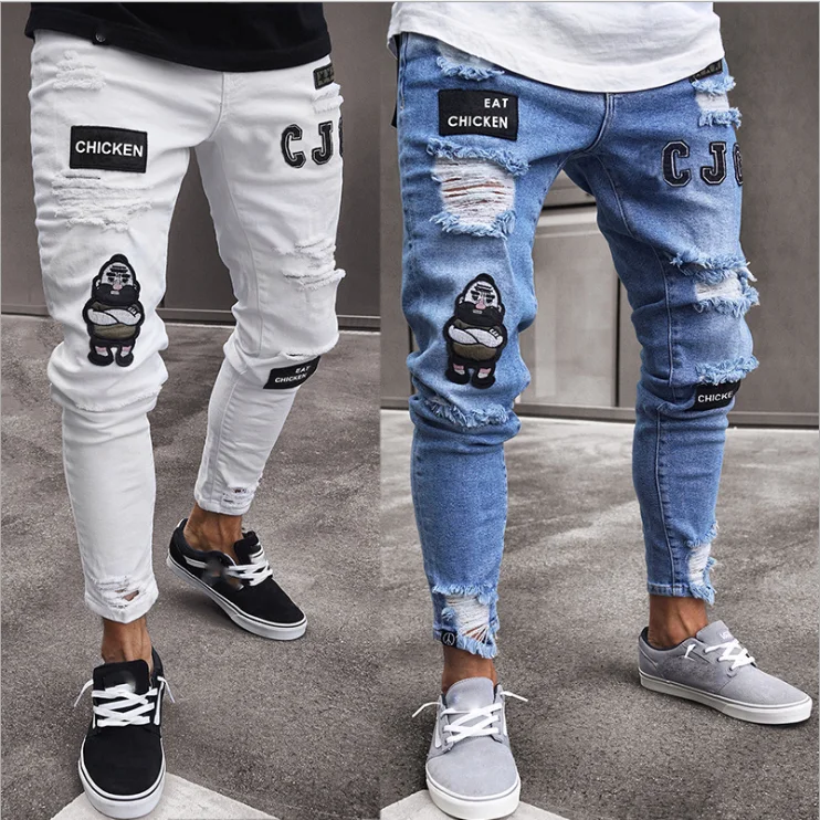 calça apertada na canela