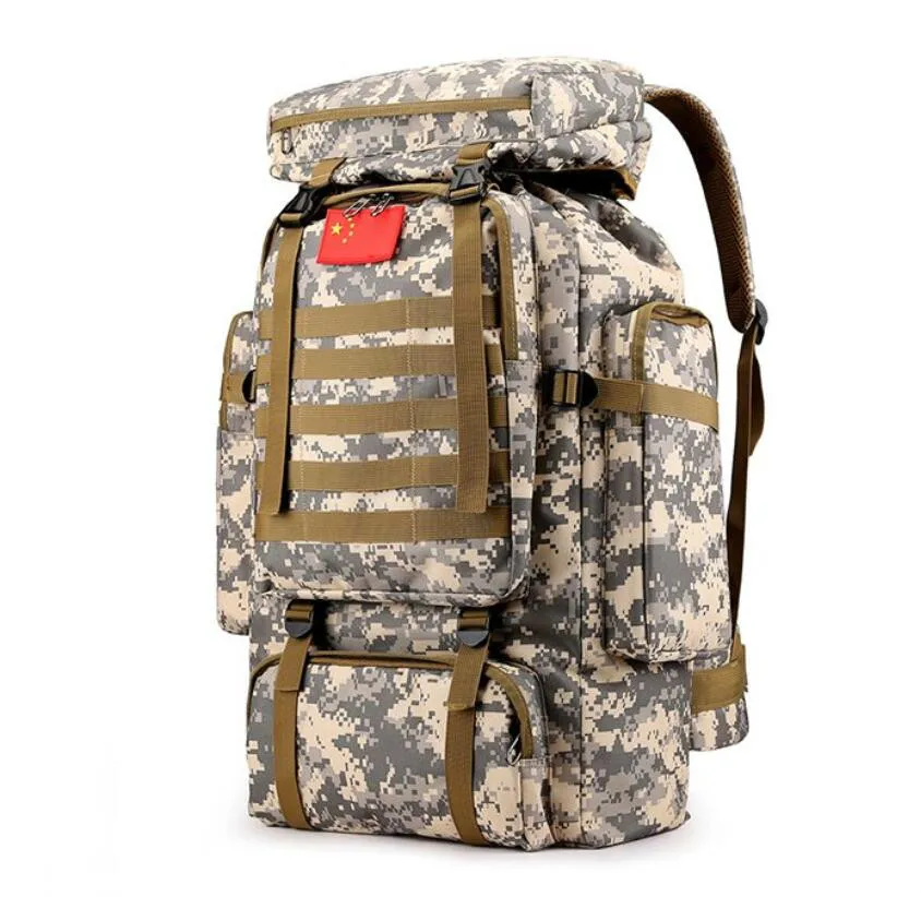 Big Capacity Tactical Backpack 60l Hiking Traveling Laptop Military Bag