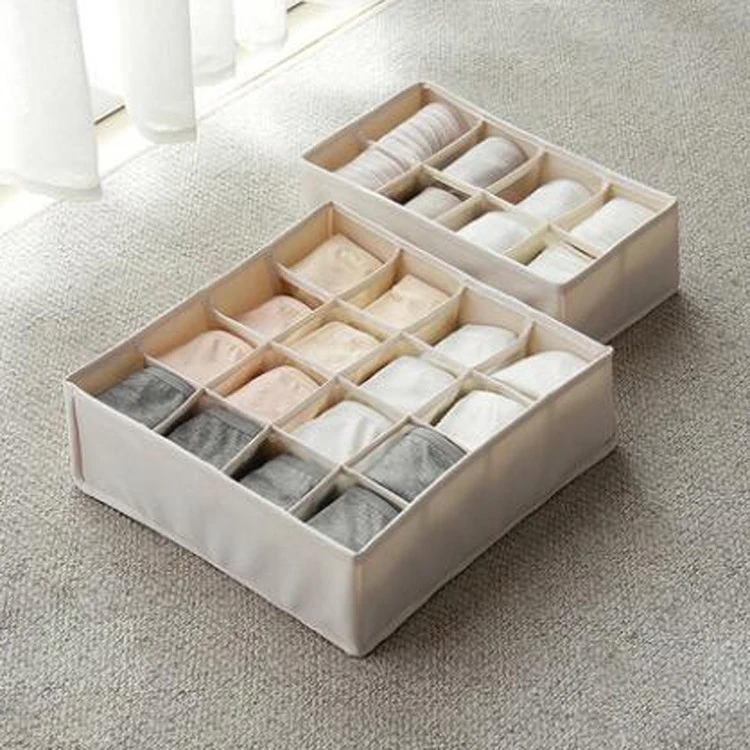 Dormitory Closet Organizer For Socks Separated Underwear Storage Box