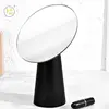 King Style High Quality Luxury Design Bathroom Desktop Ash Solid Silver Cosmetic Wooden Makeup Mirror