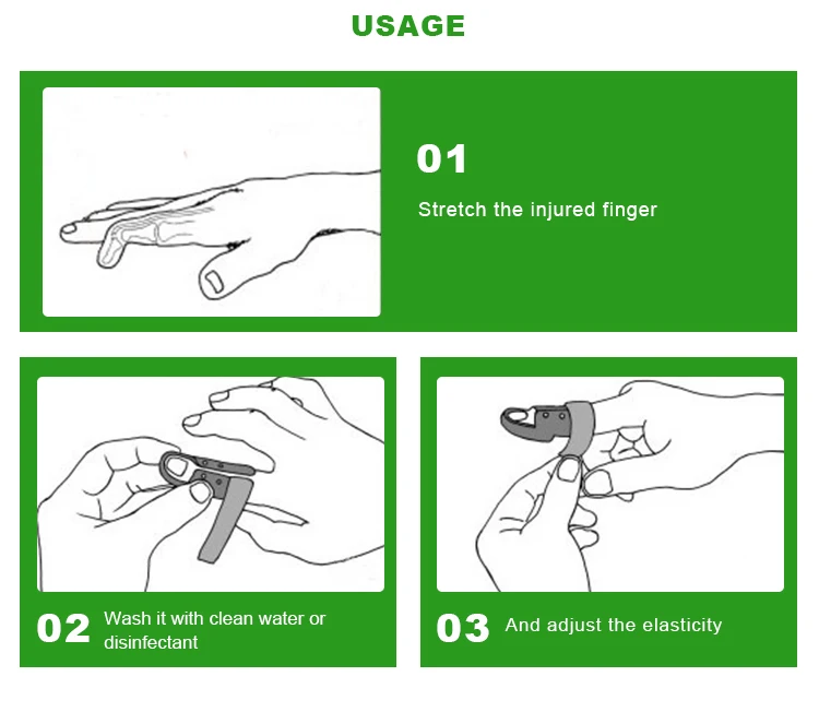 Hot Sale Finger splint Health and  Medical Quality Plastic Finger Splint