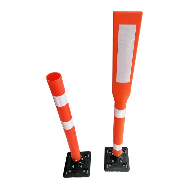 Rebound Reflective Road Safety Traffic Warning Flexible PE+PP Base Road ...