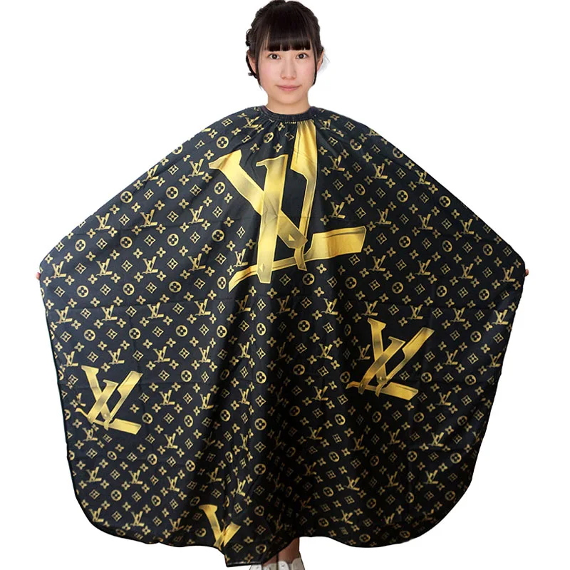 

Customized New Pattern Design Custom Salon Cape Non-stick Hair Barber Salon Hair Cutting Hairdressing CapeHair Salon Cape, Black, blue,red