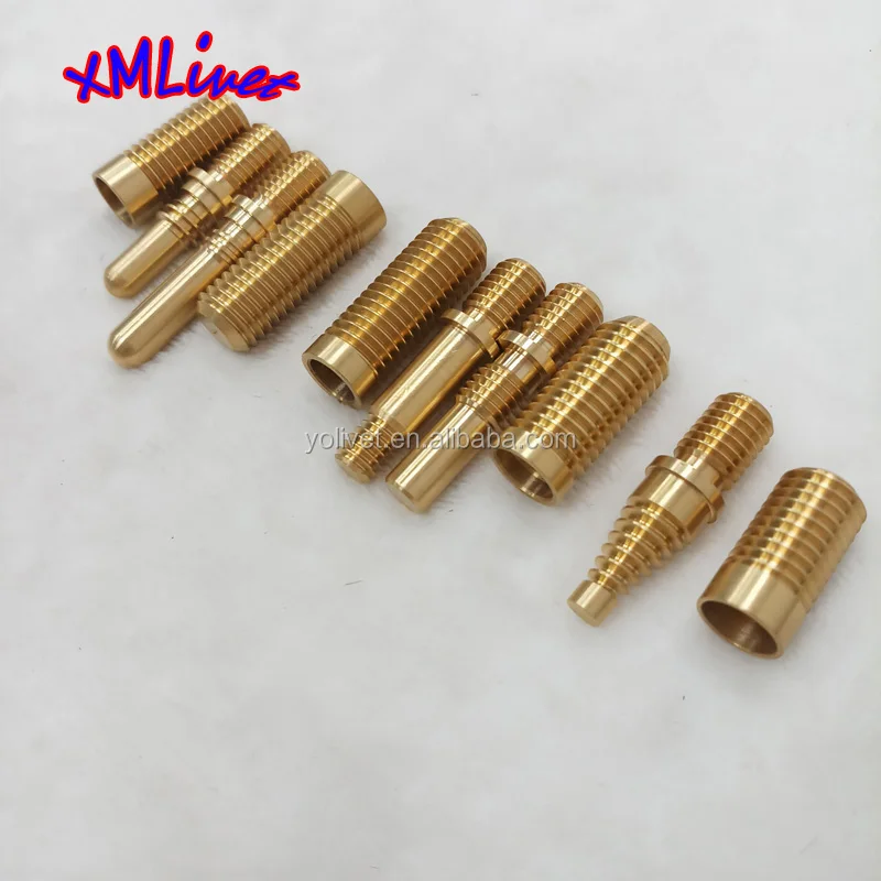 Xmlivet Snooker Cue Joint Thread Brass Pin And Insert Pool Stick Joint