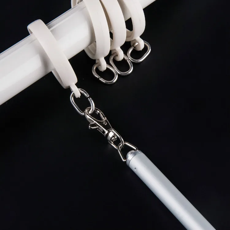 Aluminum Curtain Rods Pull Stick With Plastic Handle Curtain Rod