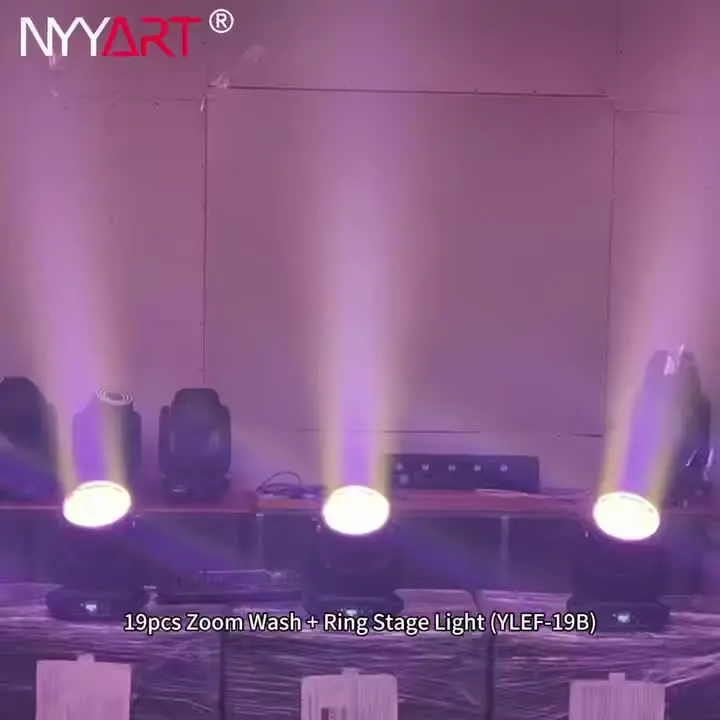 Professional Zoom Lighting Equipment 19*15W LED Stage 4IN1 Light