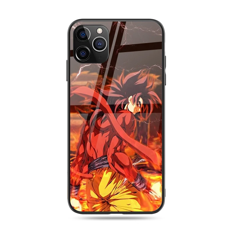 Custom Design Dragon Ball Super Anime Glass Phone Case For Iphone 6s 7