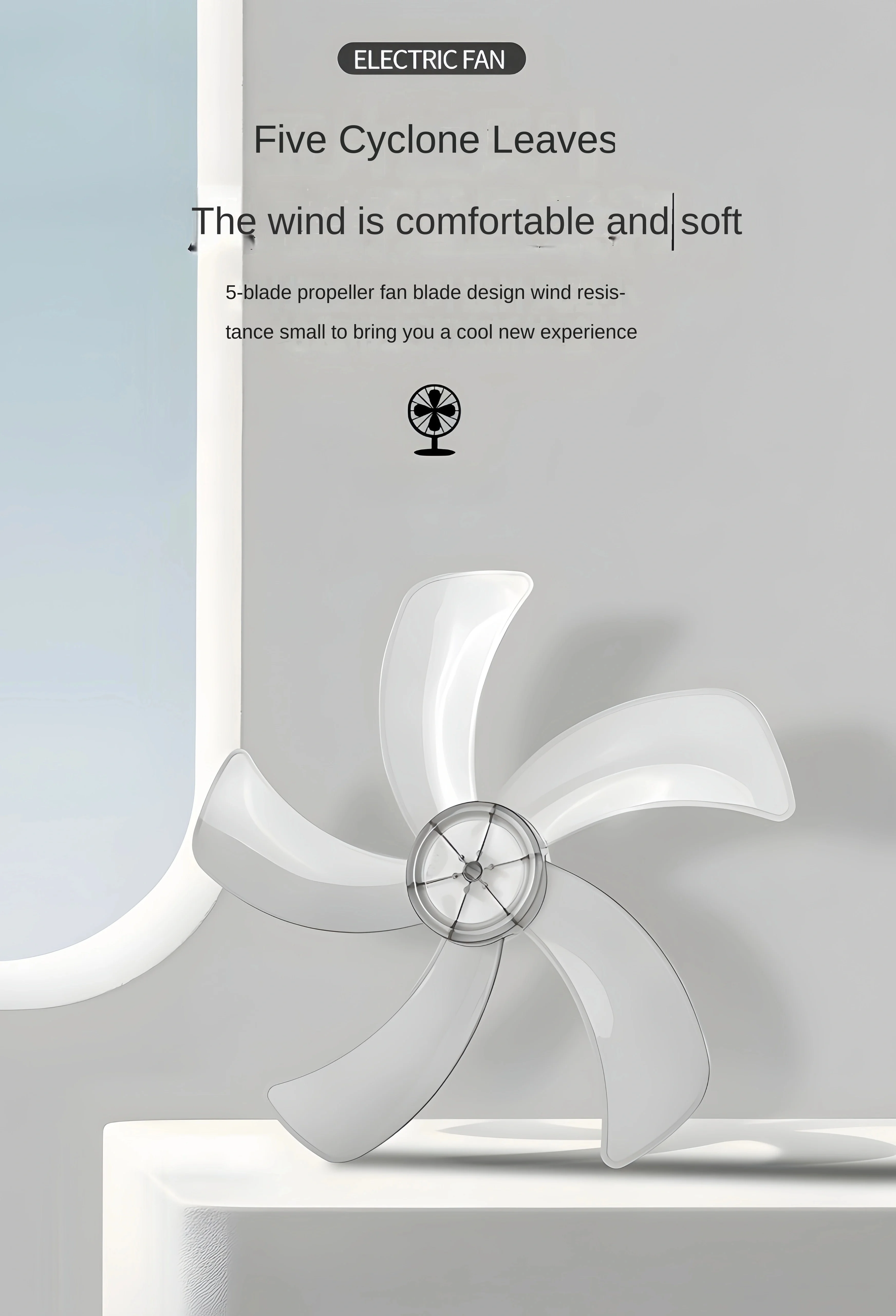 Electric Floor Fan, 30dB, 300mm - detail 12