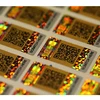 Safety round qr code tamper evident hologram sticker labels