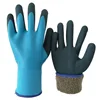 fully latex coated grip gloves sandy finish on palm waterproof gloves cashmere inside warm winter work gloves