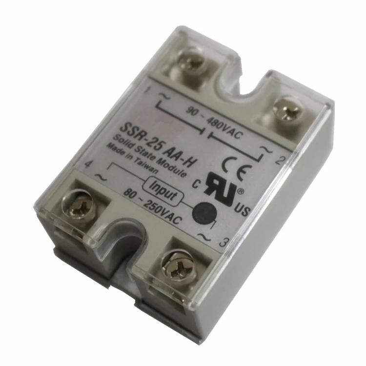 Ssr-25aa-h Solid State Module 25a State Relay,Input Ac 80-250v,Output