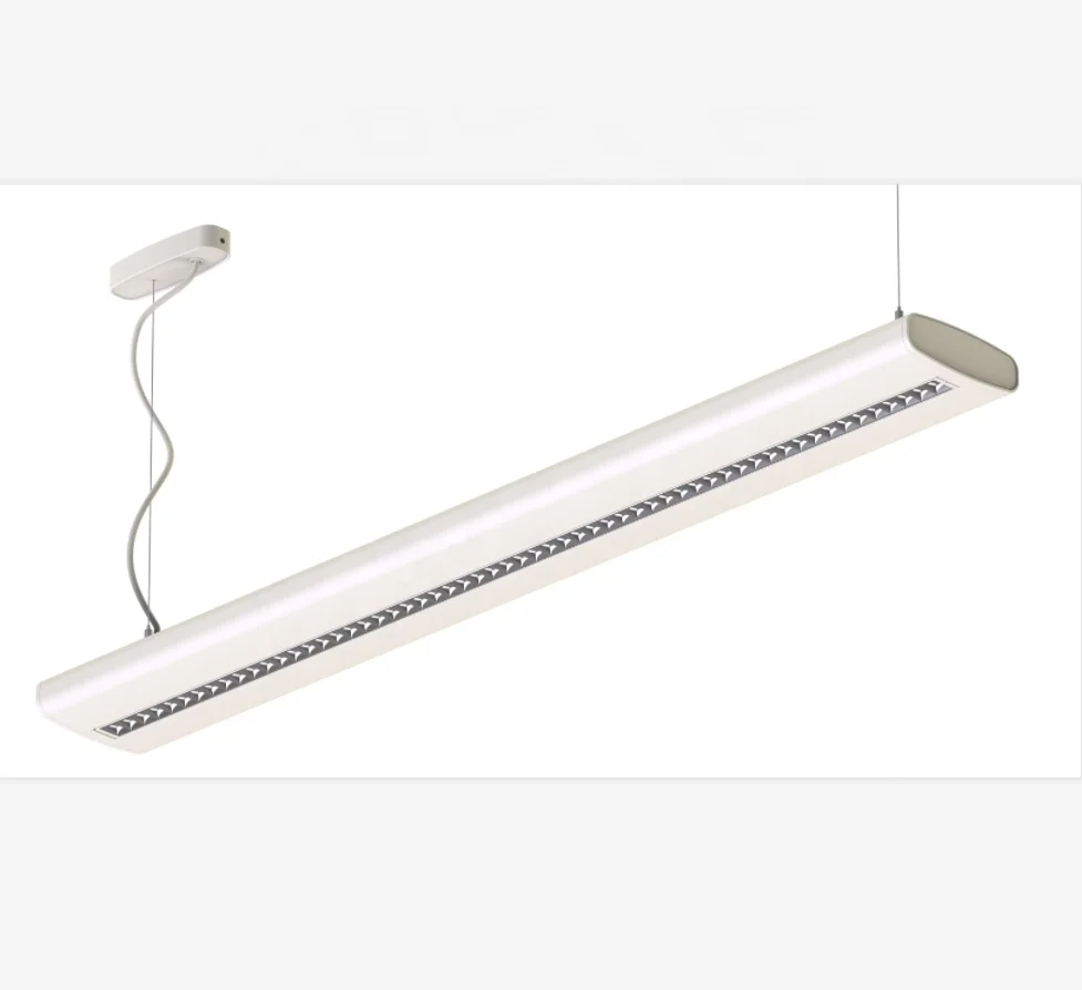 Office Linear Pendant Light With Direct And Indirect Lighting Module